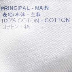 Pre Owned Louis Vuitton Black Cotton Logo Stamp Printed T Shirt XL