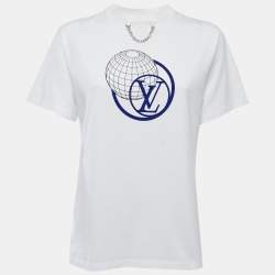LOUIS VUITTON Womens 100% Cotton LV Monogram Logo Black White