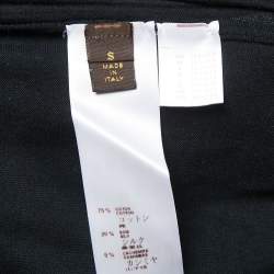 Pre Owned Louis Vuitton Black Knit Crew Neck Sweater S