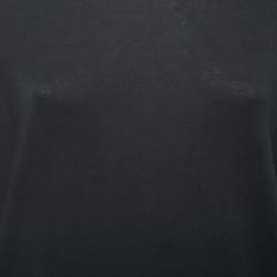 Pre Owned Louis Vuitton Black Knit Crew Neck Sweater S