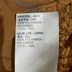 Louis Vuitton Monogram Nylon Shirred Waist Zip Front Jacket M