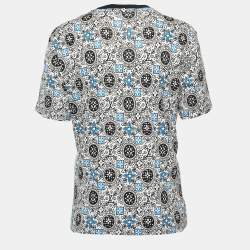 Louis Vuitton Black Vintage Monogram Cotton Crew Neck Half Sleeve T-Shirt M