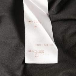Pre Owned Louis Vuitton Grey Logo Sequined Cotton Short Sleeve T-Shirt S