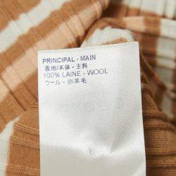 Louis Vuitton Beige Striped Wool Round Neck Jumper M