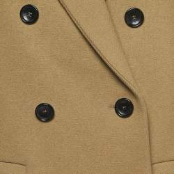 Louis Vuitton Beige Wool Double-Breasted Coat XL