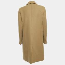 Louis Vuitton Beige Wool Double-Breasted Coat XL