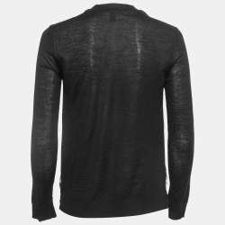 Louis Vuitton X Grace Coddington Catogram Silk & Wool Crew Neck Sweater S
