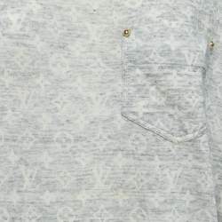 Louis Vuitton Grey Monogram Cotton Short Sleeve T-Shirt L