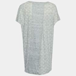 Louis Vuitton Grey Monogram Cotton Short Sleeve T-Shirt L