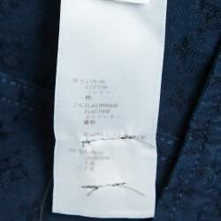 Louis Vuitton Navy Blue Monogram Jacquard Denim Blazer XS