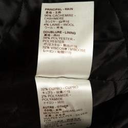 Louis Vuitton Black Cashmere/Fur Trimmed Oversized Parka Jacket M