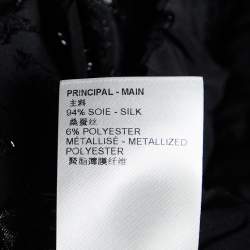 Louis Vuitton Black Monogram Fil Coupé Wrap Skirt M