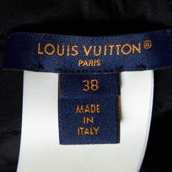 Louis Vuitton Black Monogram Fil Coupé Wrap Skirt M