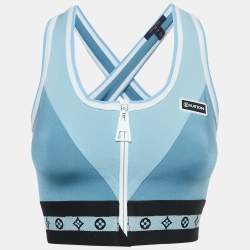 Louis Vuitton Blue Logo Monogram Nylon Active Wear Set S