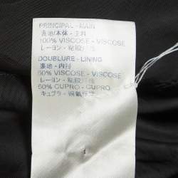 Pre Owned Louis Vuitton Navy Blue LV Monogram Jacquard Zipper Detail Joggers M