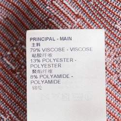Louis Vuitton Black/Multicolor Logo Intarsia Knit Polo T-Shirt S