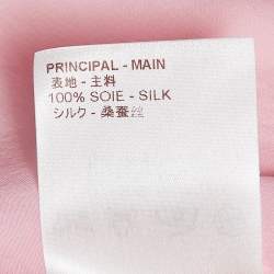 Louis Vuitton Pink Silk Belted Shorts M