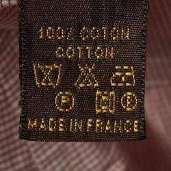Louis Vuitton Pink Checked Poplin Pleated Shirt L