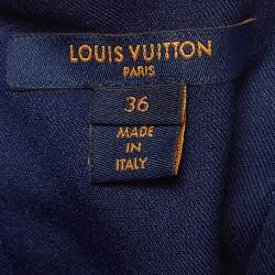 Louis Vuitton Navy Button Detailed Shorts S