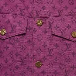 Louis Vuitton Purple Monogram Denim Jacket XL