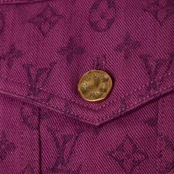 Louis Vuitton Purple Monogram Denim Jacket XL