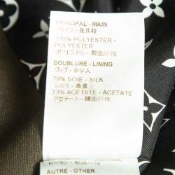 Louis Vuitton Green Leather Trim Double Breasted Jacket S