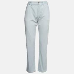 Louis Vuitton Light Blue Denim Regular Fit Jeans L Waist 34"