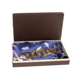 Louis Vuitton Martelé Gold-Tone Silk Necklace
