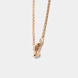 Louis Vuitton 18K Pink Gold Diamond Pandantif Ideal Blossom Necklace