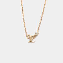 Louis Vuitton 18K Pink Gold Diamond Pandantif Ideal Blossom Necklace