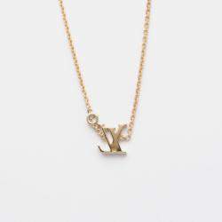 Louis Vuitton 18K Pink Gold Diamond Pandantif Ideal Blossom Necklace