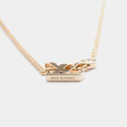 Louis Vuitton 18K Pink Gold Diamond Pandantif Ideal Blossom Necklace