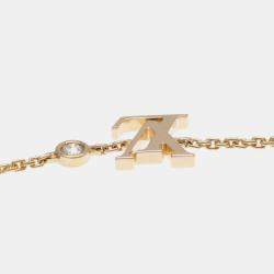 Louis Vuitton 18K Pink Gold Diamond Pandantif Ideal Blossom Necklace