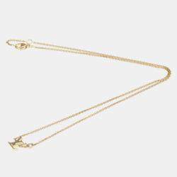 Louis Vuitton 18K Pink Gold Diamond Pandantif Ideal Blossom Necklace