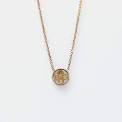 Louis Vuitton 18K Pink Gold Diamond Pandantif Blossom