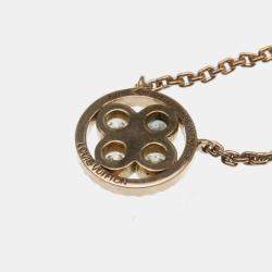 Louis Vuitton 18K Pink Gold Diamond Pandantif Blossom