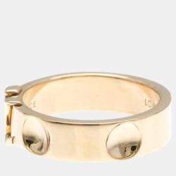 Louis Vuitton 18k Pink Gold Berg Empreinte Band Ring