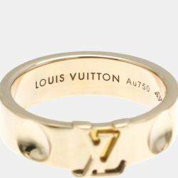 Louis Vuitton 18k Pink Gold Berg Empreinte Band Ring