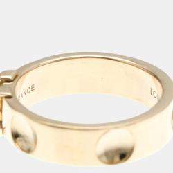 Louis Vuitton 18k Pink Gold Berg Empreinte Band Ring