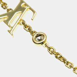 Louis Vuitton 18K Yellow Gold Idylle Blossom Charm Diamond Bracelet Carat/0.03