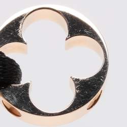 Louis Vuitton Empreinte Black Cord 18K Rose Gold Lace Bracelet