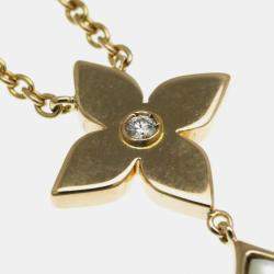 Louis Vuitton 18K Rose Gold Cravatt Blossom Necklace