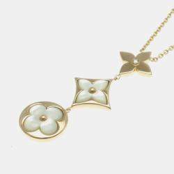 Louis Vuitton 18K Rose Gold Cravatt Blossom Necklace