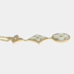 Louis Vuitton 18K Rose Gold Cravatt Blossom Necklace