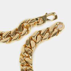 Louis Vuitton Gold LV Chain Link Necklace