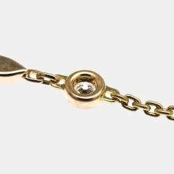 Louis Vuitton 18K Pink Gold Pendant Monogram Idylle Diamond Necklace 
