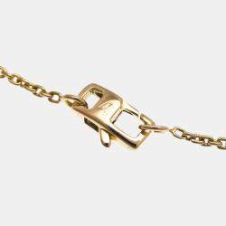 Louis Vuitton 18K Pink Gold Pendant Monogram Idylle Diamond Necklace 