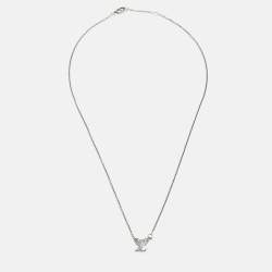 Louis Vuitton Idylle Blossom Diamiond 18k White Gold Necklace