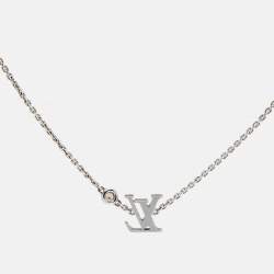 Louis Vuitton Idylle Blossom Diamiond 18k White Gold Necklace