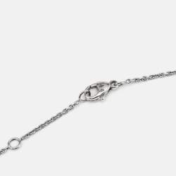 Louis Vuitton Idylle Blossom Diamiond 18k White Gold Necklace